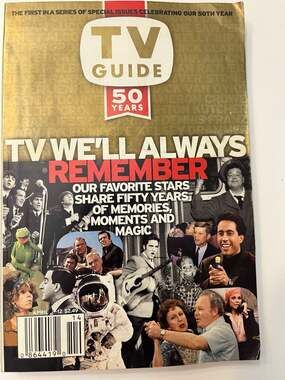 TV Guide Magazine April 6-12 2002 50 Years TV We'll Always Remember